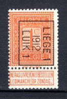 PRE31B MNH** 1912 - LIEGE I 1912 LUIK I - Typografisch 1912-14 (Cijfer-leeuw)
