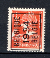 PRE278A MNH** 1934 - BELGIQUE 1934 BELGIE - Typografisch 1932-36 (Ceres En Mercurius)