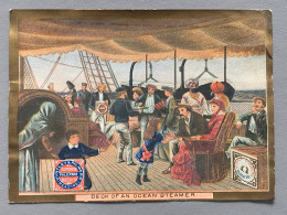 Chromo HUNTLEY & PALMER - Circa 1878 Deck Of An Ocean Stramer - Other & Unclassified