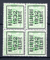 PRE251A MNH** 1932 - BELGIQUE 1932 BELGIE (4 Stuks)  - Tipo 1929-37 (Leone Araldico)