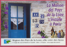Maison Pays De La Loire, Région Des Pays De La Loire,, Publicité Pub (+/-2000) Cpc - Pays De La Loire