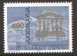 Yougoslavie 1980 N° 1739 ** UNESCO, Belgrade, Horloge, Ville, Kotor, Cathédrale, Monténégro, Paix, Education, Science - Unused Stamps