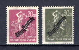 DEUTSCHES REICH Yt. S48/49 MNH** 1923 - Dienstmarken