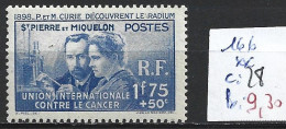 SAINT PIERRE ET MIQUELEON 166 ** Côte 28 € - Unused Stamps