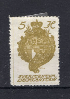 LIECHTENSTEIN Yt. 25 MH 1920 - Nuevos