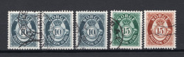 NOORWEGEN Yt. 322/323A° Gestempeld 1950-1952 - Gebraucht