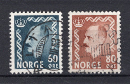 NOORWEGEN Yt. 330B/331° Gestempeld 1950-1952 - Gebraucht