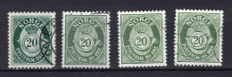 NOORWEGEN Yt. 324A° Gestempeld 1950-1952 - Gebraucht