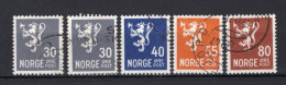 NOORWEGEN Yt. 289A/292° Gestempeld 1947-1948 - Gebraucht