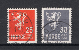 NOORWEGEN Yt. 289/289A° Gestempeld 1947-1949 - Gebraucht
