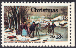 !a! USA Sc# 1702 MNH SINGLE W/ Right Margin (a2) - Christmas - Neufs