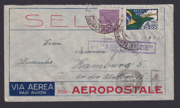 Flugpost Brasilien Via Air France Frankreich Rio De Janeiro 1933 - Covers & Documents