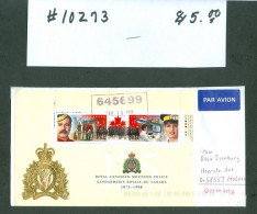 Mounted Police Montée; GRC / RCMP; Gendarmerie; 125 Ans / Years; Sc. # 1737b; Feuillet Souvenir Sheet; (10273 - Briefe U. Dokumente