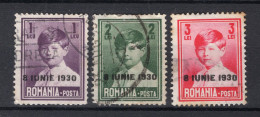 ROEMENIE Yt. 383/385° Gestempeld 1930 - Usati