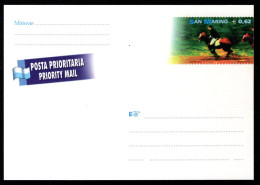 SAN MARINO Briefkaart - Priority Mail 2002 - Interi Postali