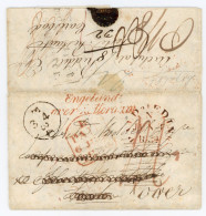 1834, Entire Cover Edinburgh-London Forwarded Carlsbad Over Rotterdam With Many Postal Marks - Exhibition Item! - ...-1840 Vorläufer