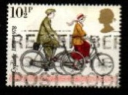 GRANDE  BRETAGNE  /   U.K..    1978 .  Y&T N° 873 Oblitéré .  Cyclisme  /  Vélos - Gebruikt