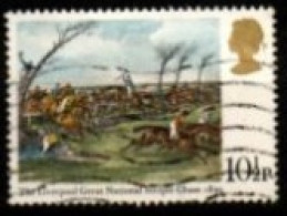 GRANDE  BRETAGNE  /   U.K.  -  1979 . Y&T N° 893 Oblitéré.  Chevaux  /  Hippisme  /  Steeple Chase - Used Stamps