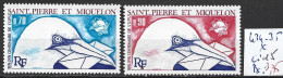 SAINT PIERRE ET MIQUELON 434-35 * Côte 15 € - Oblitérés