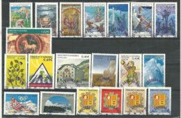 Année Complète ANDORRE 2002. 20 T-p Oblitérés Première Qualité - Used Stamps