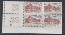 France N° 1501 XX St-Germain-en-Laye, En Bloc De 4 Coin Daté Du 8 . 6 . 67 ; Sans Trait, Sans Charnière, TB - 1960-1969