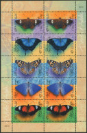Australia 1998 SG1815-1819 Butterflies Sheetlet Of 10 MNH - Other & Unclassified