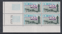 France N° 1503 XX Boulogne-sur-Mer, En Bloc De 4 Coin Daté Du  10 . 5 . 67 ; Sans Trait, Sans Charnière, TB - 1960-1969