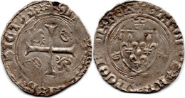 MA //  36797  - Charles VIII   -   Blanc à La Couronne  --  état TTB - 1483-1498 Charles VIII The Affable