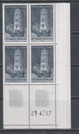 France N° 1504 XX Rodez, En Bloc De 4 Coin Daté Du 27 . 4 . 67 ; 2 Traits, Sans Charnière, TB - 1960-1969