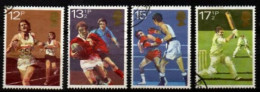 GRANDE  BRETAGNE  /   U.K  -  1980.  Y&T N° 955 à 958 Oblitérés. Course / Rugby / Boxe / Cricket . Série Complète. - Used Stamps