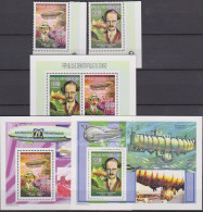 COB 2179/80+BL283/84+BL285 Pioniers Lucht En Ruimtevaart-Pionniers Aviation Et Espace 2003 MNH - Nuovi