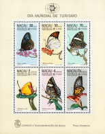 Macao - 1985 - Butterflies - World Tourism Day - Mint Stamp Sheetlet - Unused Stamps