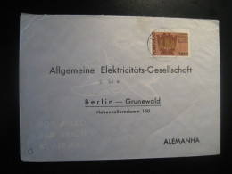 LISBOA 1963 To Berlin Germany Cancel AEG Electricity Physics Cover PORTUGAL - Storia Postale