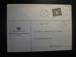 LEIRIA 1966 To Figueira Da Foz Cancel Ministerio Interior Albergue Distrital Mendicidade S.R. Cover Oficial PORTUGAL - Brieven En Documenten