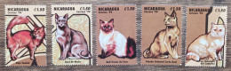 Nicaragua - YT N°1896, 1898, 1904, 1905, 1906 - Faune / Chats - 1994 - Neufs - Nicaragua