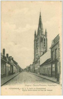 BELGIQUE.POPERINGHE.O L V KERK EN CASSELSTRAAT.EGLISE NOTRE DAME ET RUE DE CASSEL.MANQUES - Poperinge