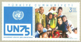 TURKEY 2020 MNH 75TH ANNIVERSARY OF THE UNITED NATIONS - Unused Stamps