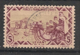 LEVANT - 1942 - N°YT. 50 - Méharistes 5f Grenat - Oblitéré / Used - Gebruikt