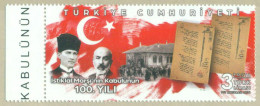 TURKEY 2021 MNH 100TH ANNIVERSARY OF THE NATIONAL ANTHEM - Unused Stamps