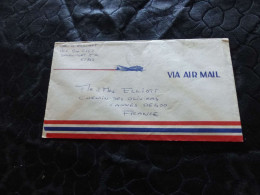 L-75 , Lettre Entier Postal , VIA AIR MAIL, DAVENPORT  à Cannes, 1976 - 1961-80