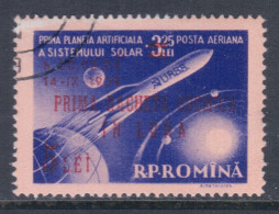 Romania 1959 Mi# 1794 Used - Overprinted - 1st Russian Rocket To Reach The Moon / Space - Used Stamps