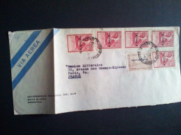 Lettre D' Argentine Avec Timbres Officiels 1965 - Storia Postale