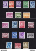 1954-61 SEYCHELLES, Stanley Gibbons N. 174/188 - Serie Di 19 - MNH** - Altri & Non Classificati