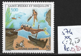 SAINT PIERRE ET MIQUELON 574 ** Côte 2.50 € - Immersione