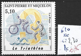 SAINT PIERRE ET MIQUELON 610 ** Côte 2.30 € - Atletismo