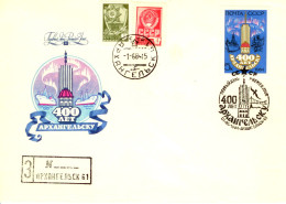 RUSSIA & USSR   400th Anniversary Of Arkhangelsk   Special Cancellation On Cachet Illustrated Cover - Eventi E Commemorazioni