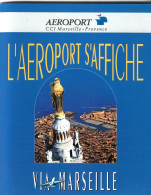 Lot De Cartes De L'Aéroport S'affiche Via Marseille - Sammlungen & Sammellose