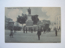 SARDEGNA : CAGLIARI (CA) STATUA CARLO FELICE NON VIAGGIATA ANNI 30' BELLA - Cagliari