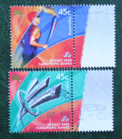 Paralympics Olympic Games Sport 2000 (Mi 1998-1999 Yv 1876-1877) Used Gebruikt Oblitere Australia Australien Australie - Gebruikt