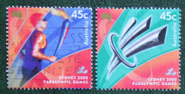 Paralympics Olympic Games Sport 2000 (Mi 1998-1999 Yv 1876-1877) Used Gebruikt Oblitere Australia Australien Australie - Gebruikt